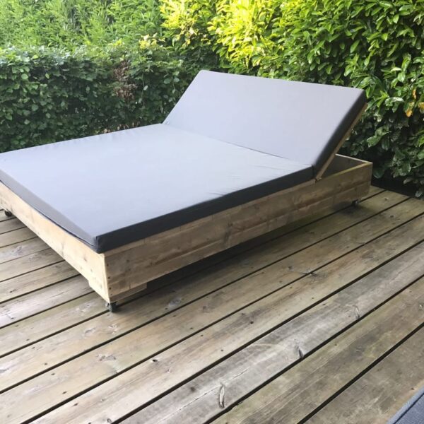 Steigerhout 2 persoons ligbed Vasto