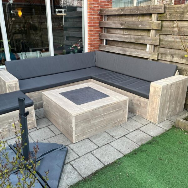 Steigerhout Hoekbank Bari