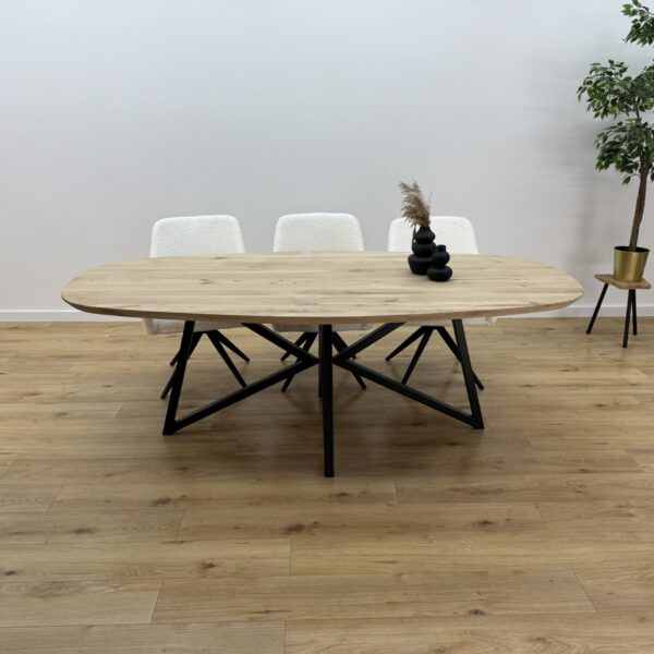 Eiken Deens ovale tafel Vlinder poot k4