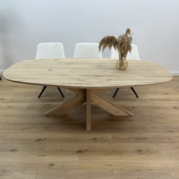 Eiken Deens ovale tafel Eiken poot
