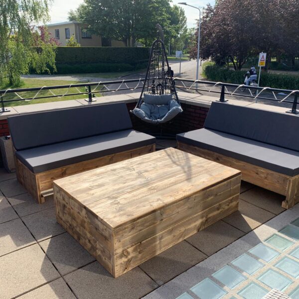Steigerhout Loungeset Leno