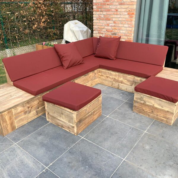 Steigerhout Hoekbank Monza