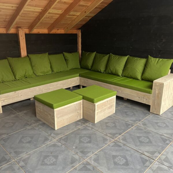 Steigerhout Hoekbank Torino